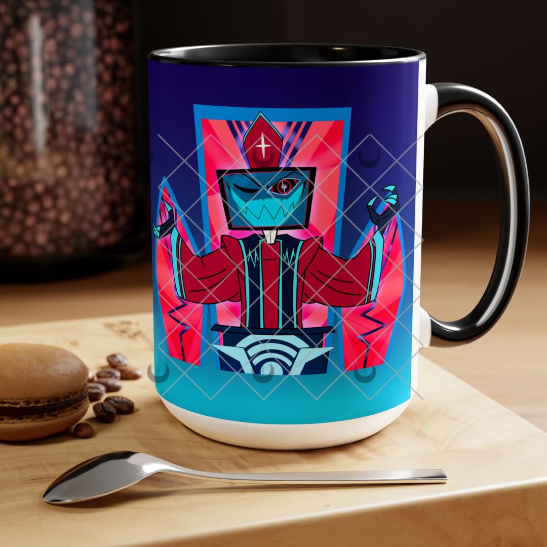 LeaHopeIllustrations Hazbin Hotel PRIEST VOX Mug Hazbin Hotel