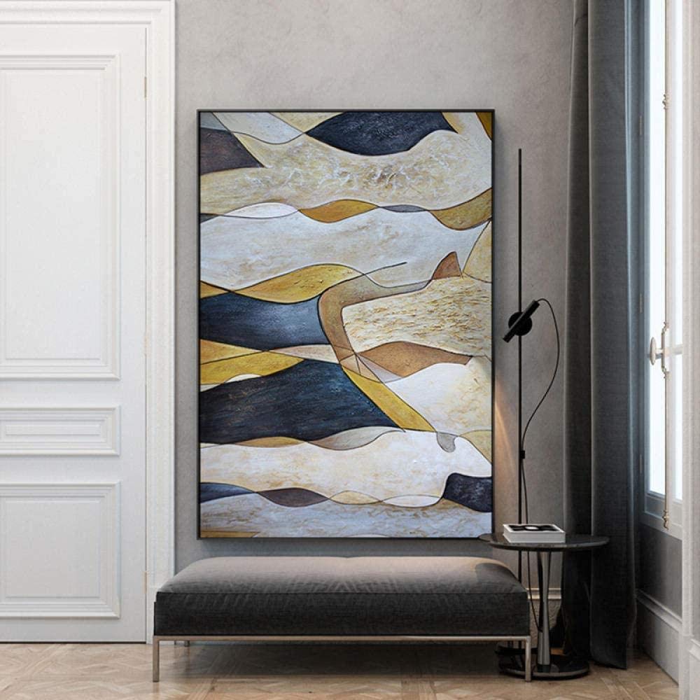 Pittura Ad Olio Dipinto A Mano su Tela Grande Quadro Paesaggistico Amante della Pittura per La Migliore Pittura A Olio Regalo Estratto Tela di Canapa di Art del Salone Dell'Estratto -50X75Cm