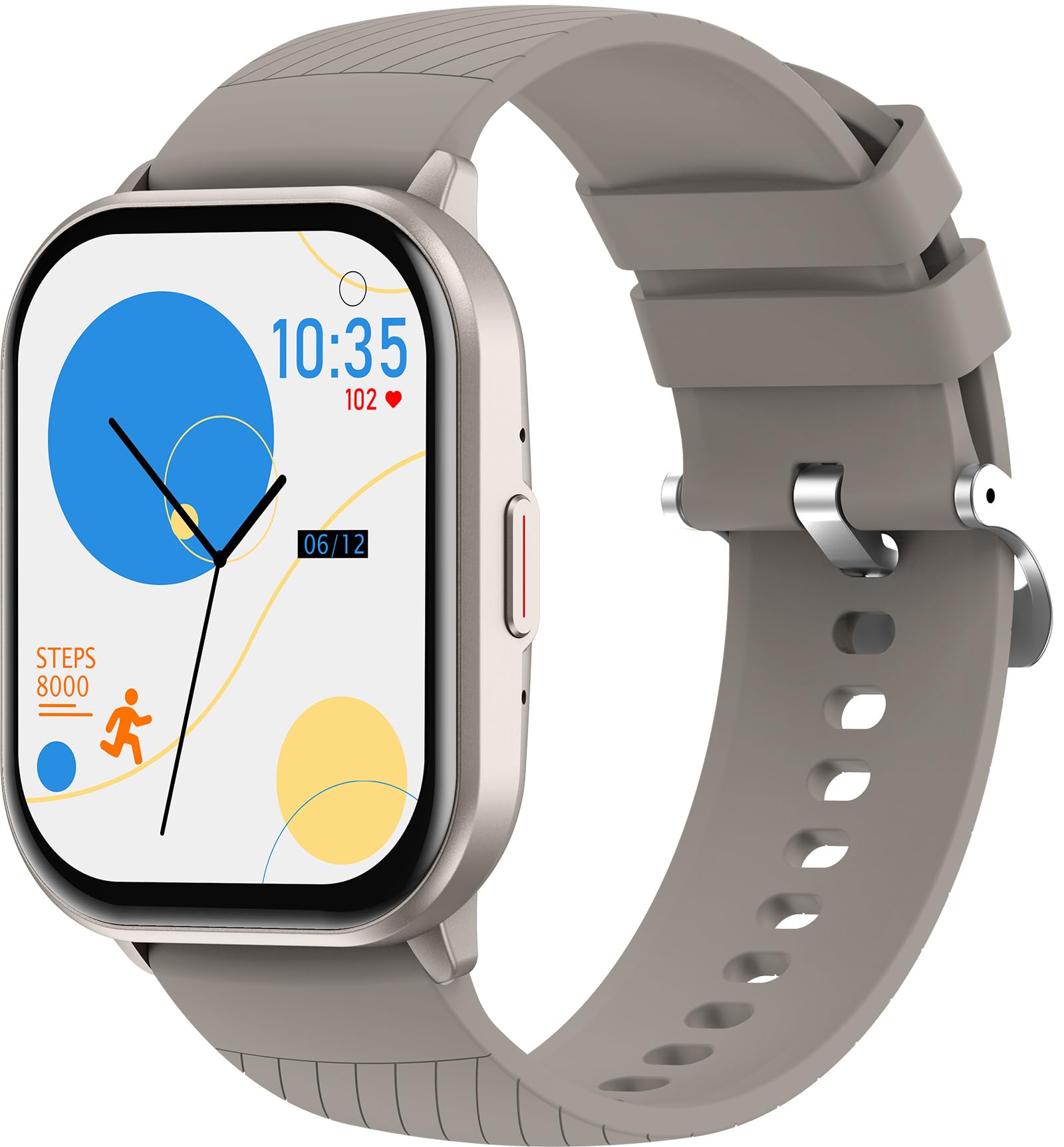 smartwatch donna uomo con funzione telefono 2.01 pollici fitness tracker contapassi, cardiofrequenzimetro, pressione sanguigna, IP68, impermeabile, touch screen da polso per Android iOS