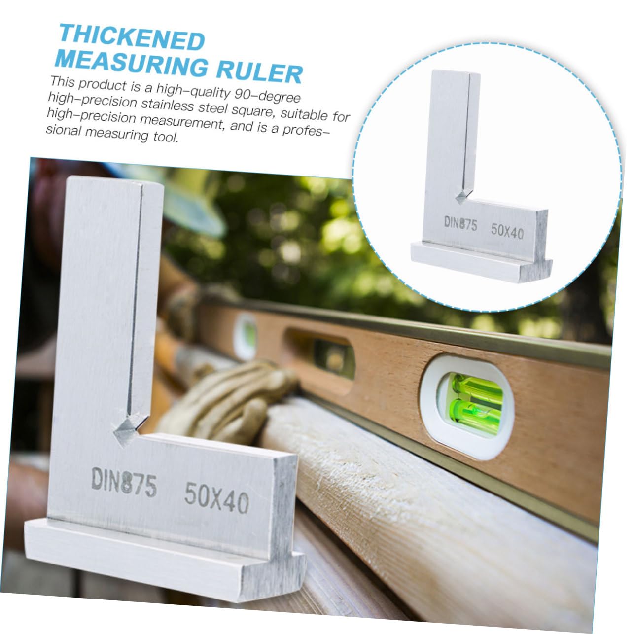 SHINEOFI 3 Stück Hochpräziser Winkelmesser Verstärkter Holzarbeitswinkel Robustes Messwerkzeug für Ingenieure Langlebig und Präzise für Holzarbeiten und Bauprojekte