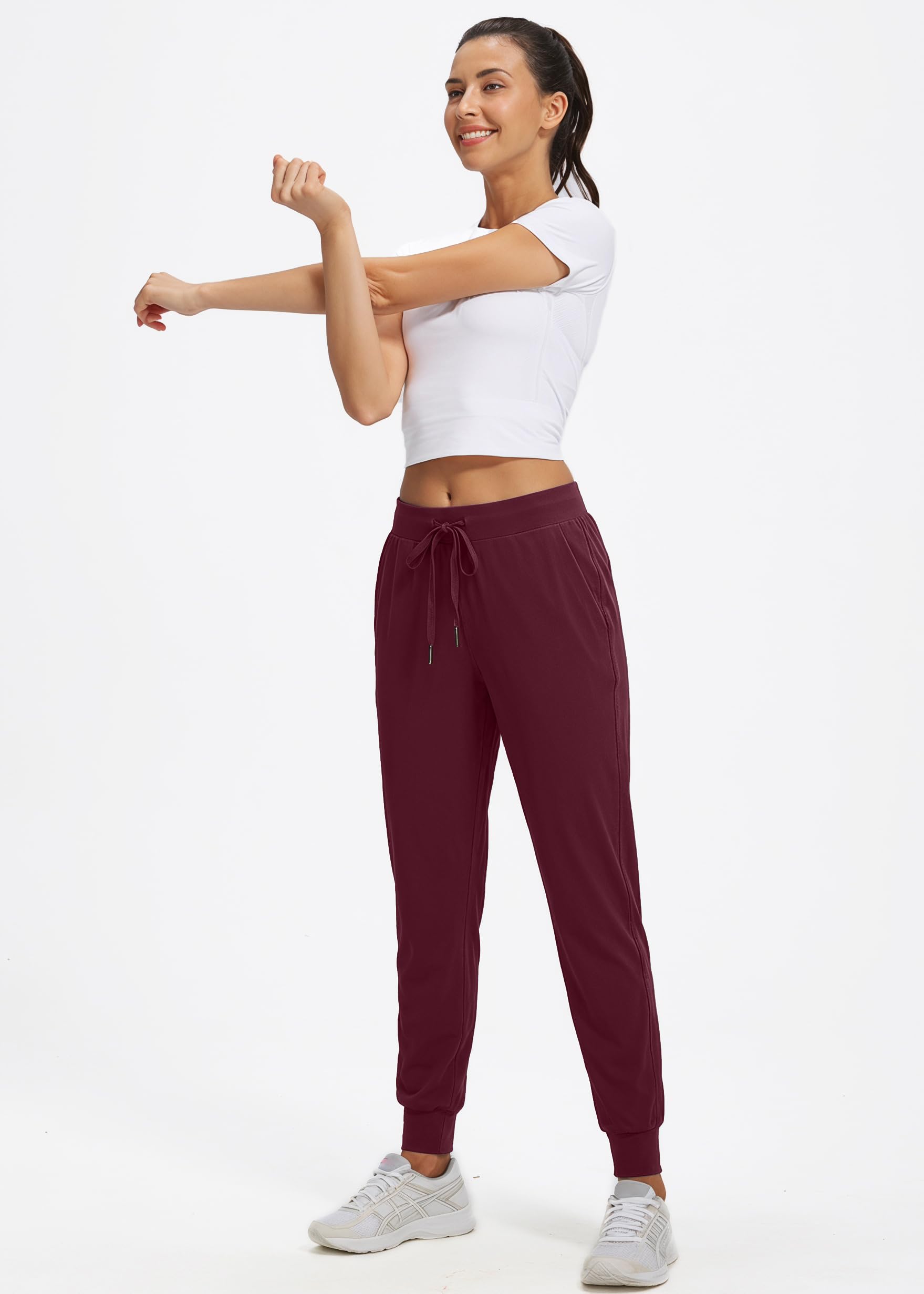 Pantaloni da jogging da donna, leggeri, traspiranti, sportivi, lunghi