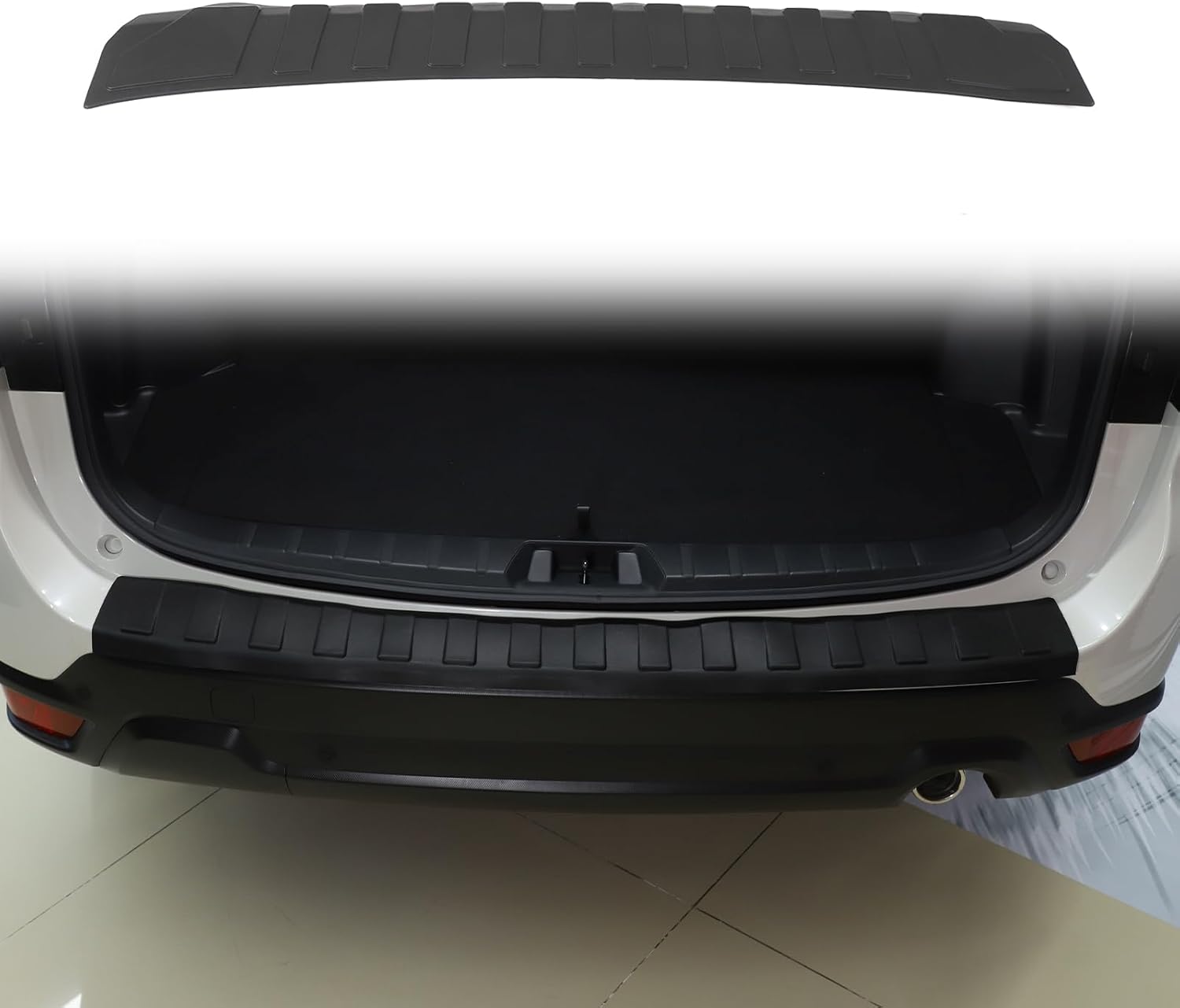 Rear Bumper Cover Protector Trim Compatible with Subaru XV/Crosstrek 2018-2023，Scratch Resistant Trunk Door Entry Guards Trunk Door Sill Cover Scuff Plate Strip Protection Accessories