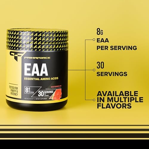 Miniatura 6 de Primaforce EAA Polvo 30 porciones (sandía) - Aminoácidos esenciales - Sin OMG y sin gluten