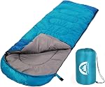 SWTMERRY- Sleeping Bag 3 Seasons (Summer, Spring, Fall) Warm & Cold Weather - Lightweight,Waterproof Indoor & Outdoor Use for Kids, Teens & Adults for Hiking, Backpacking and Camping