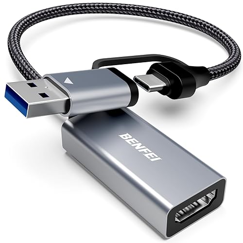 BENFEI Video/Audio Capture Card Supporting Full HD 1080P 60FPS for