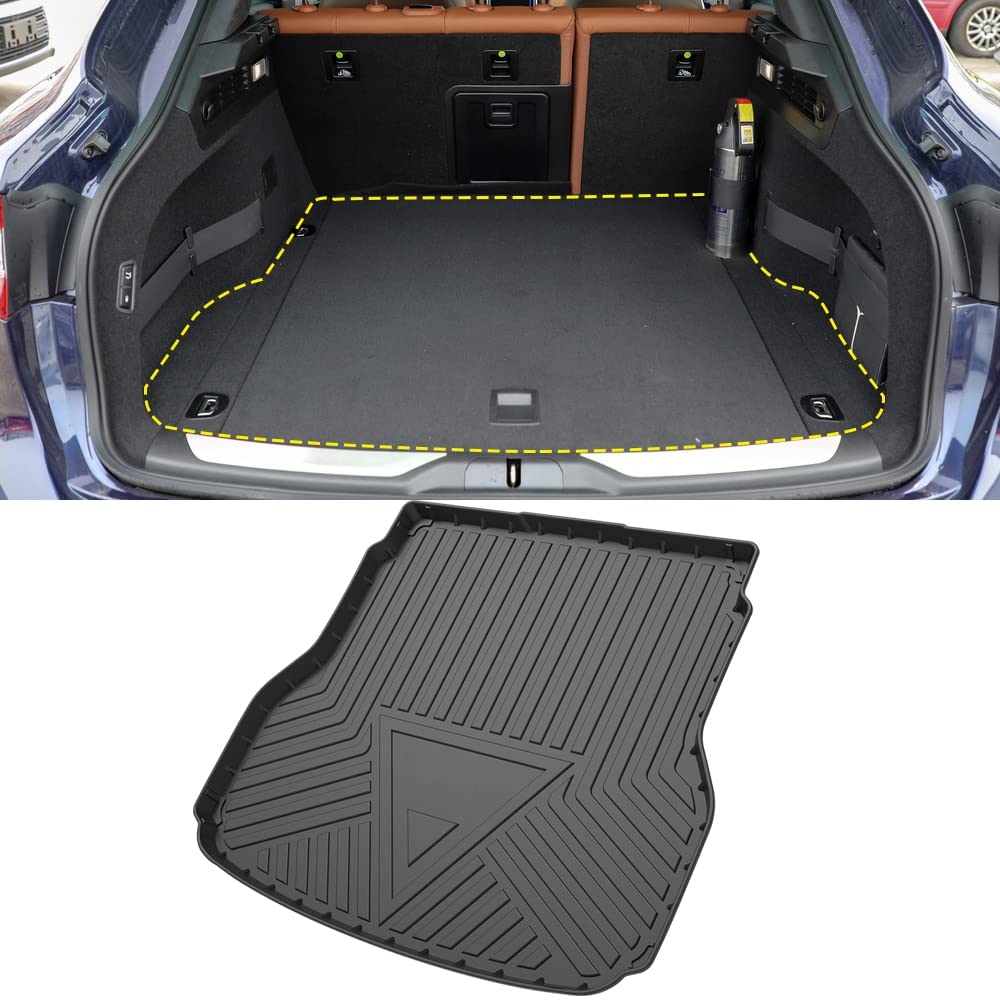 Tappetino Posteriore in Auto Gomma per Bagagliaio per Maserati Levante 2016-2021, Auto Vasca Baule Tappetino Tappeto Baule Imper Meabile Antipolvere Tappetino