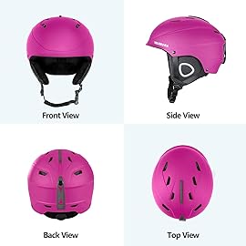 VANRORA Ski Helmet, Snowboard Helmet - Pink, S
