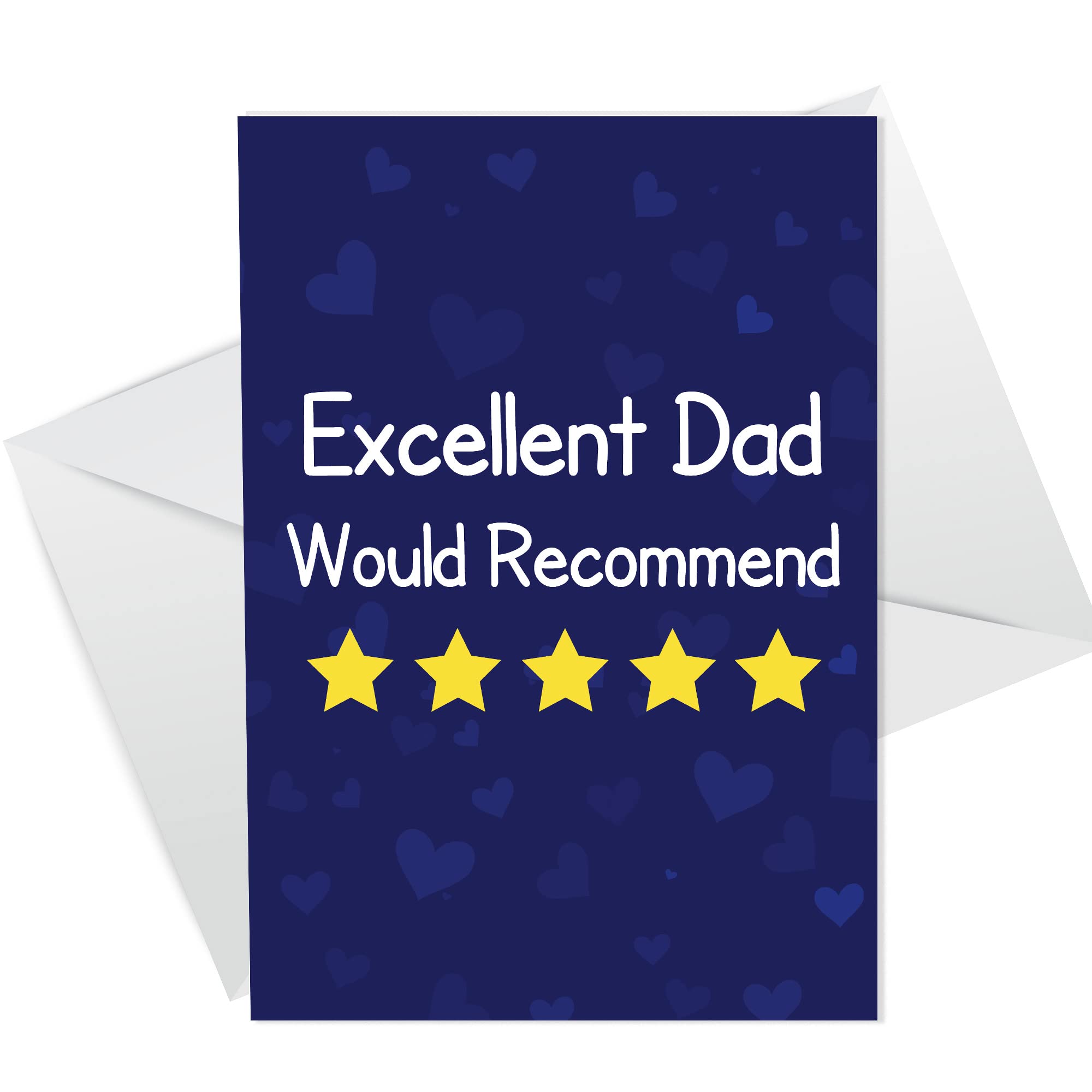 Funny Dad Card Fathers Day Card Birthday Card For Dad Would Recommend Card From Daughter Son Funny Birthday Card