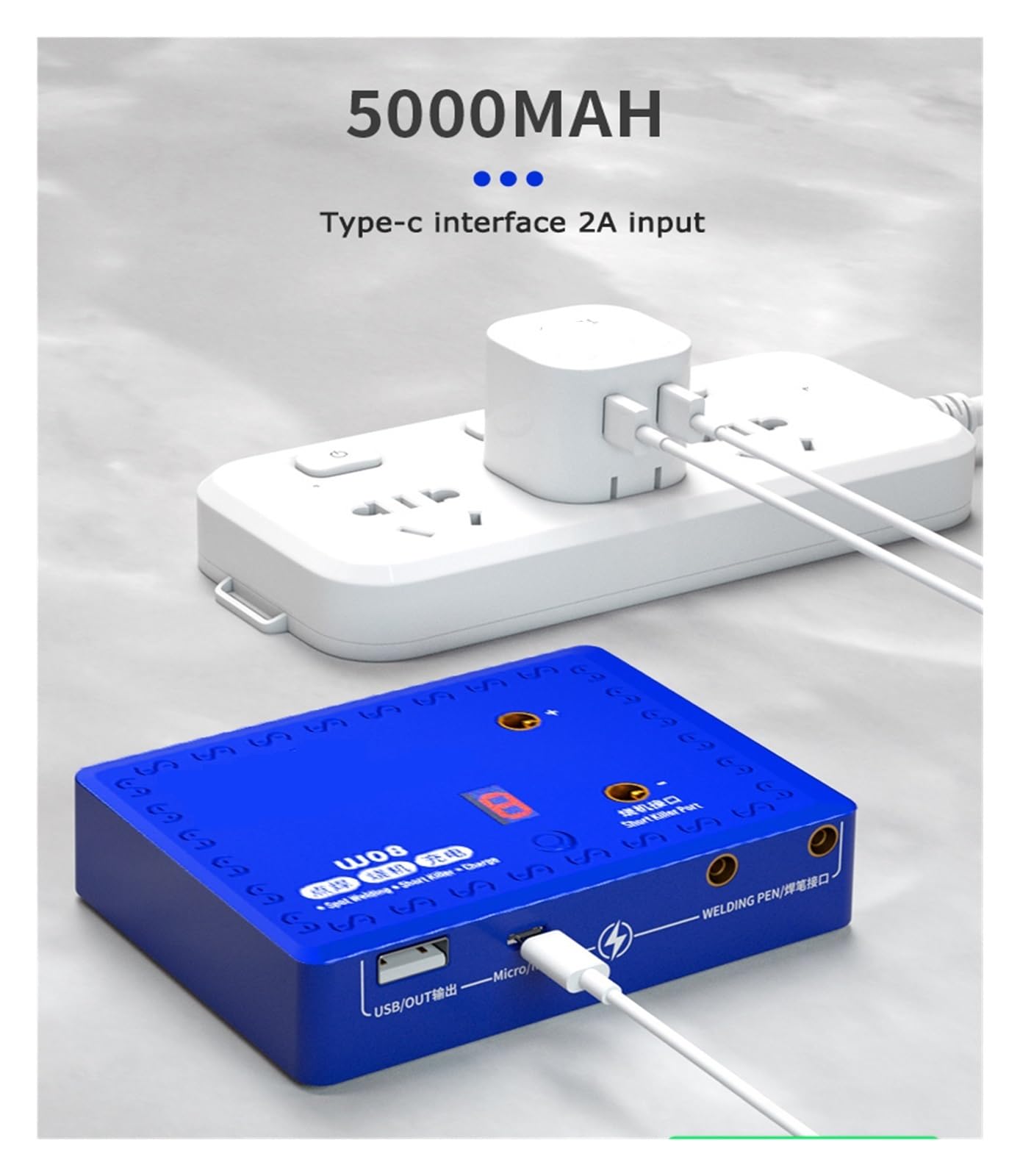 Kit de soldador, Máquina de soldadura 3 en 1, mini pluma de soldadura precisa for batería de teléfono, herramienta de soldadura eléctrica con detector de cortocircuito para metal, electricidad, bricol