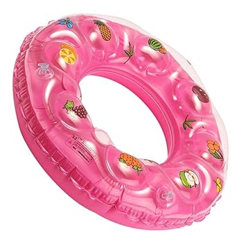 Denique Swimming Ring Swim Pool Party Tube for Kids Swimming Leering Ring for Girls and Boys Swimming Tube Inflatable Swim Ring (Double Layer)