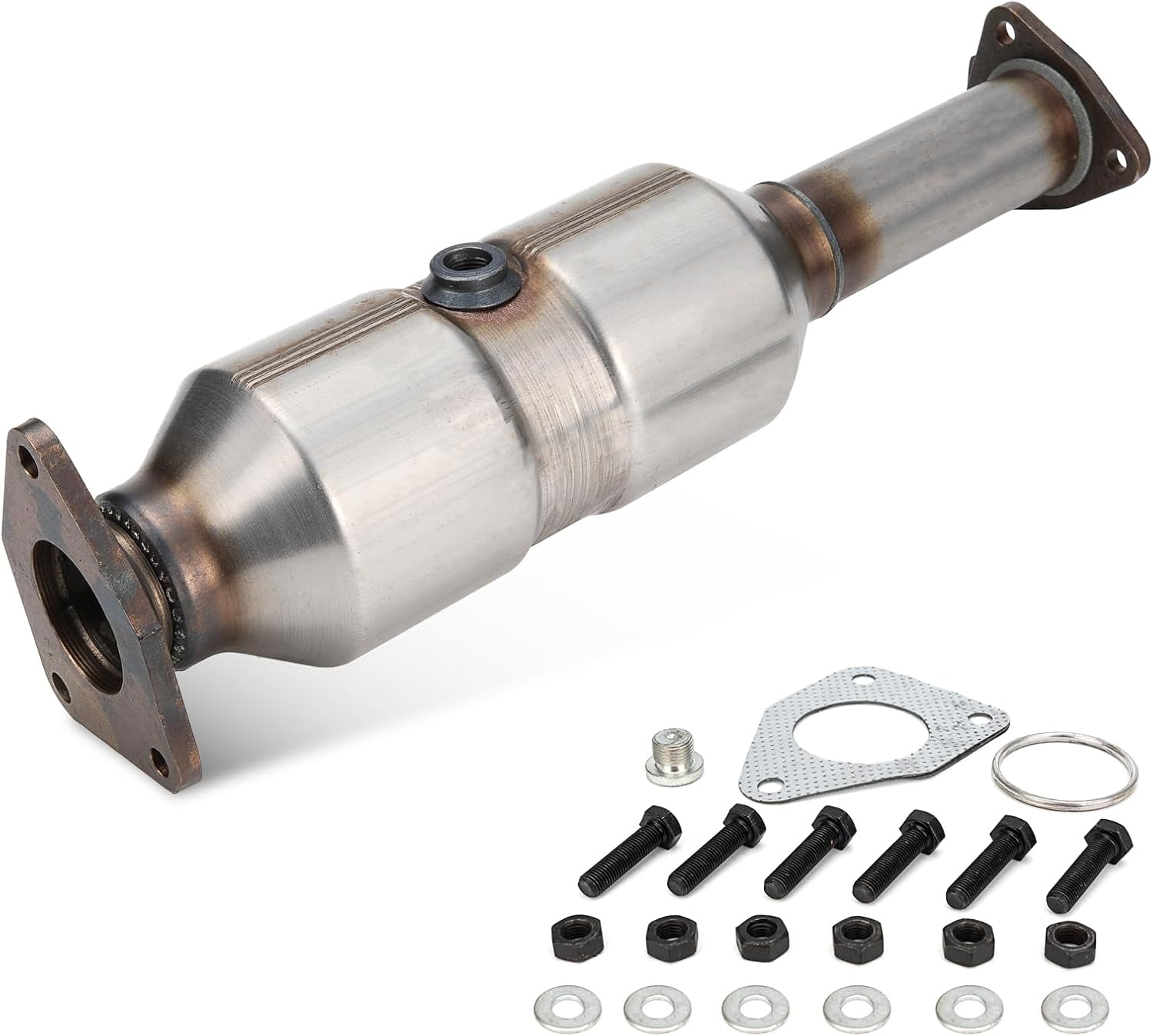 High Flow Front Catalytic Converter Kit Direct-Fit Honda Accord 2003 2004 2005 2006 2007 2.4L
