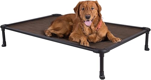 Miniatura 1 de Veehoo - Cama elevada para perros a prueba de masticación. Cuna fresca y elevada para mascotas. Con estructura de aluminio inoxidable y con tela de