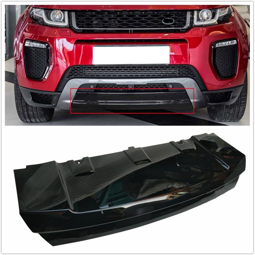 Front Bumper Skid Plate Trim For 2016-2018 Range Rover Evoque LR071794 Glossy Black