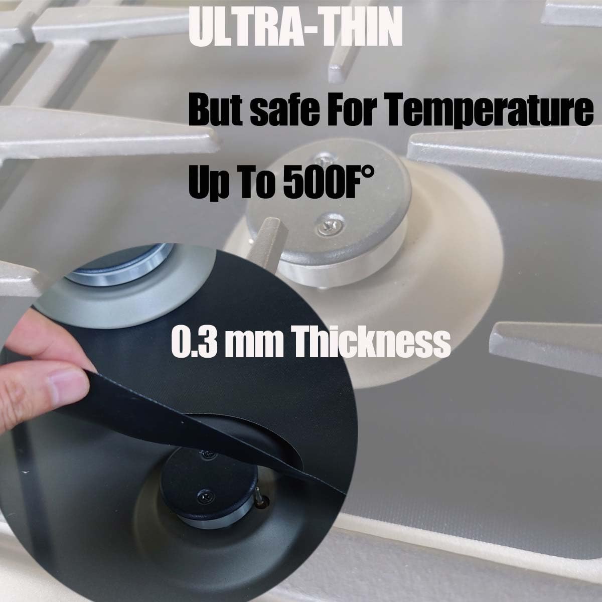 2PCS Gas Range Cooktop Protector 0.3mm Thickness Thin For GE Model PGP9036 CGP95362 36inch Cook top liner image 3 of 7 B0DPVK9VLR