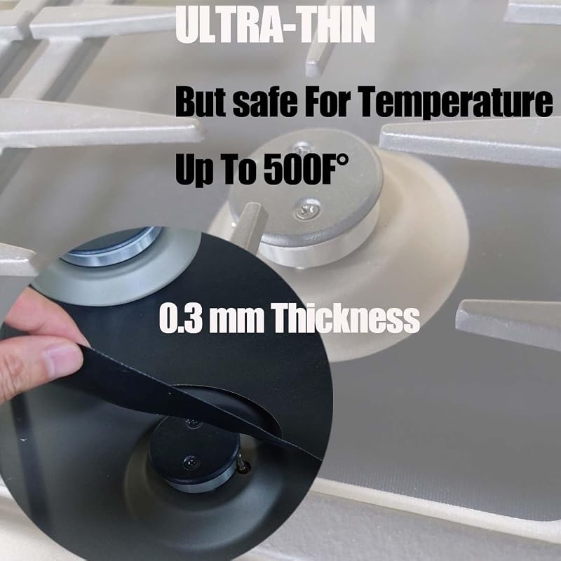 2Pcs 30Inch Stove protector For LG Model LSG4511ST,LSG4511ST,LSG4511ST00 | 0.3MM Thick, Splatter & Spill Guard Cooktop Liner for Gas Range Stovetop Cover