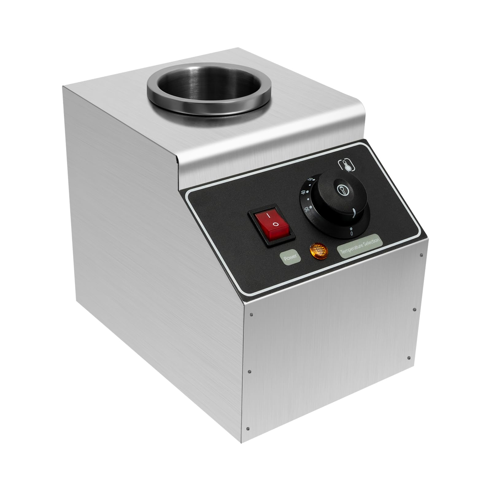 Fudge caliente Dispensador de salsa dispensador de salsa de tomate mostaza bomba de acero inoxidable calentador de salsa botellas salsas mantener caliente chocolate eléctrico botella eléctrica titular