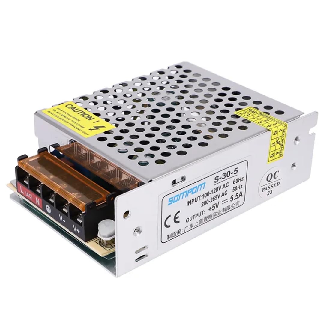 ROBOMALLS™ 5V 5A 25Watt DC Output SMPS Metal case Power Supply (AC to DC)-image-13