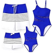 Trajes de ba&ntilde;o de verano a juego familiar, trajes de ba&ntilde;o de una pieza para mujeres y ni&ntilde;as, ba&ntilde;adores para hombres y ni&ntilde;os