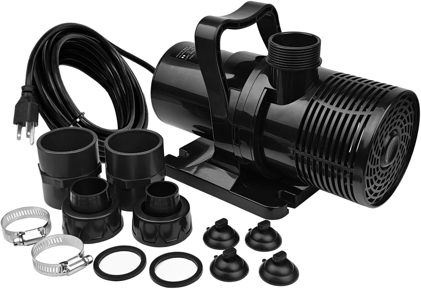 PULACO 130W 3700GPH Amphibious Water Pump for Aquarium, Garden Pond, Fountain