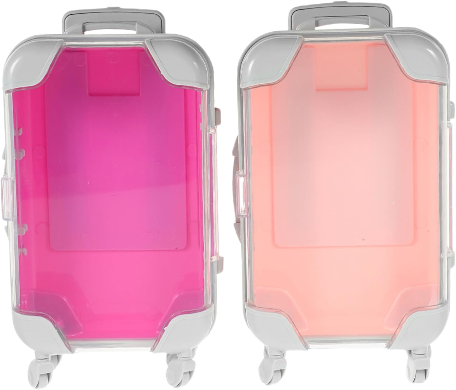 2pcs Makeup Case Mini Suitcase Hard Shell Cosmetic Case Travel Makeup Carrying Toiletry