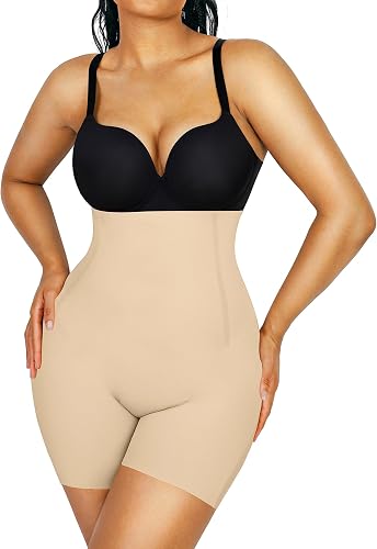 SHAPELLX High Waist Shapewear Shaper Shorts Tummy Control Shorts Butt Lifting Sh