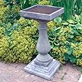 Statues & Sculptures Online Garden Birdbath Feeder - Large Baluster Stone Bird Bath