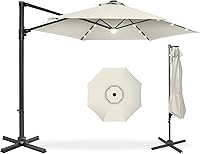 Vista 15 de Best Choice Products - Paraguas solar LED de 10 pies para colgar en el mercado o patio