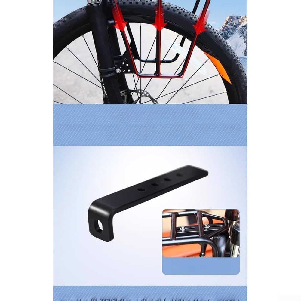 Porte-Bagages pour VTT Aluminium Léger Structure Trapèze Porte-Bagages