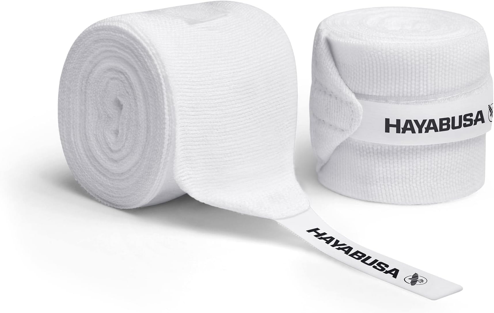 Hayabusa Gauze Boxing Hand Wraps for Men and Women Starter Thumb with Loop Hook & Loop Closure- White, 180 Inches