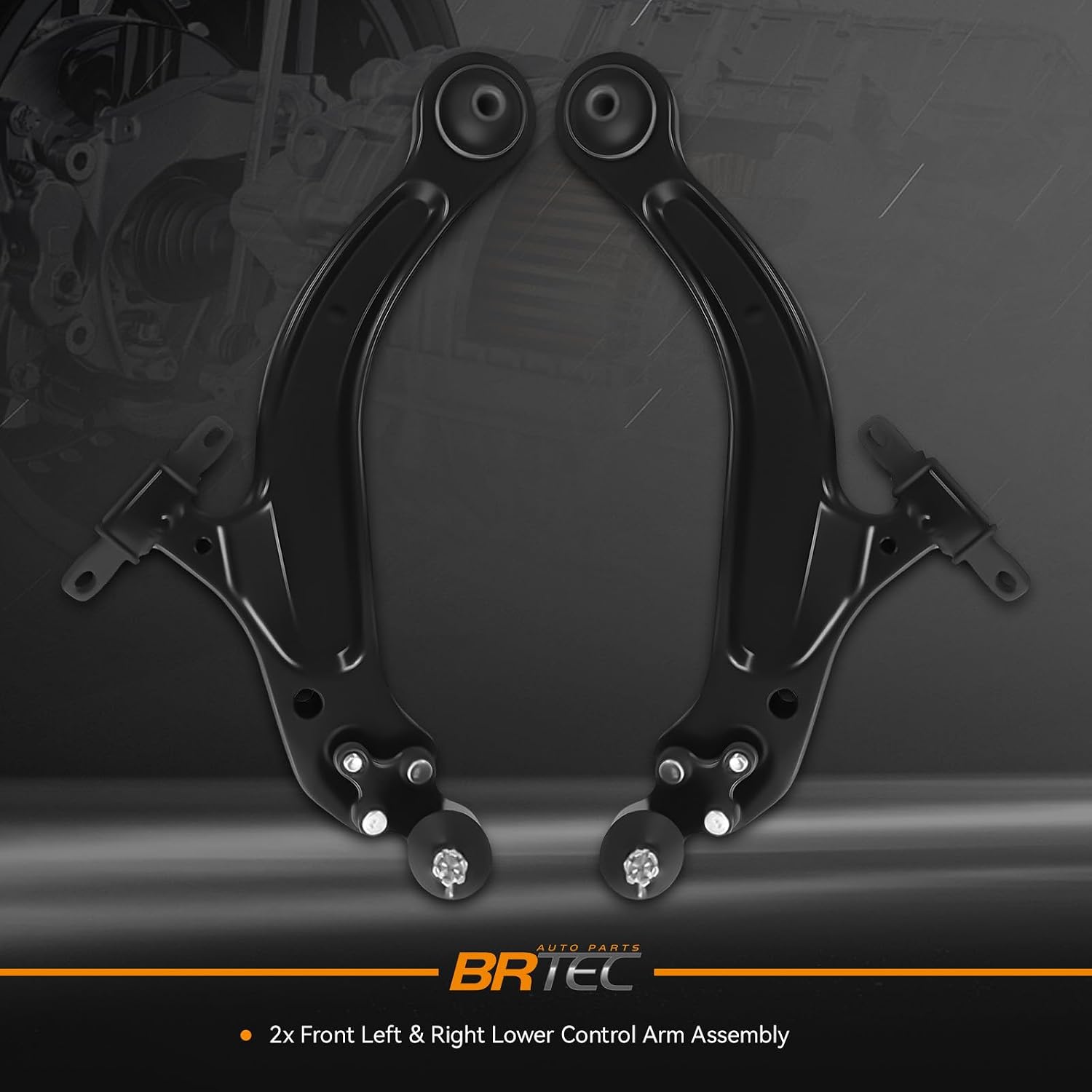 BRTEC Front Lower Control Arm with Ball Joint Fit for Toyota 1998 1999 2000 2001 2002 2003 2004 Avalon; 1998-2003 Sienna; 1999-2003 Solara OEM# RK620578 RK620579