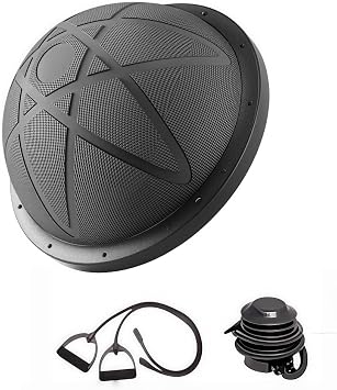 Half Balance Ball, 88.2 lbs 400 kg Load Capacity, Semi-Circular, Core Training, Balance Disc, Muscle Training, Ballet Balance, Accessories Included, Home Fitness, Replacement Balance Board