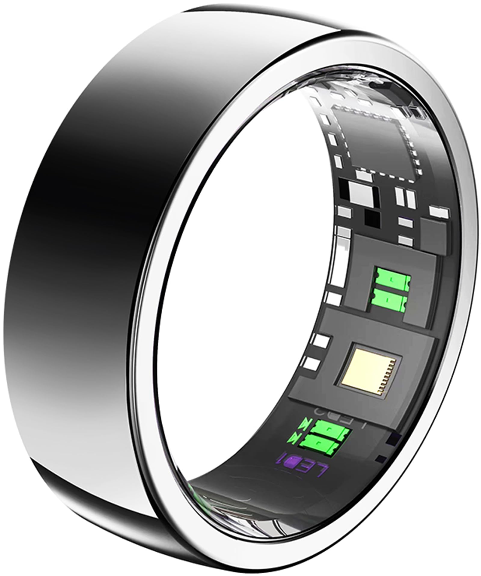 Smart Ring Android Smartring Uomo Donna Fitness Ring Tracker Contapassi Anelli Smarmartra per Uomo Sonno Tracker Fitness Tracking Anello Misurazione della frequenza Cardiaca Anello Sport Smarroni per