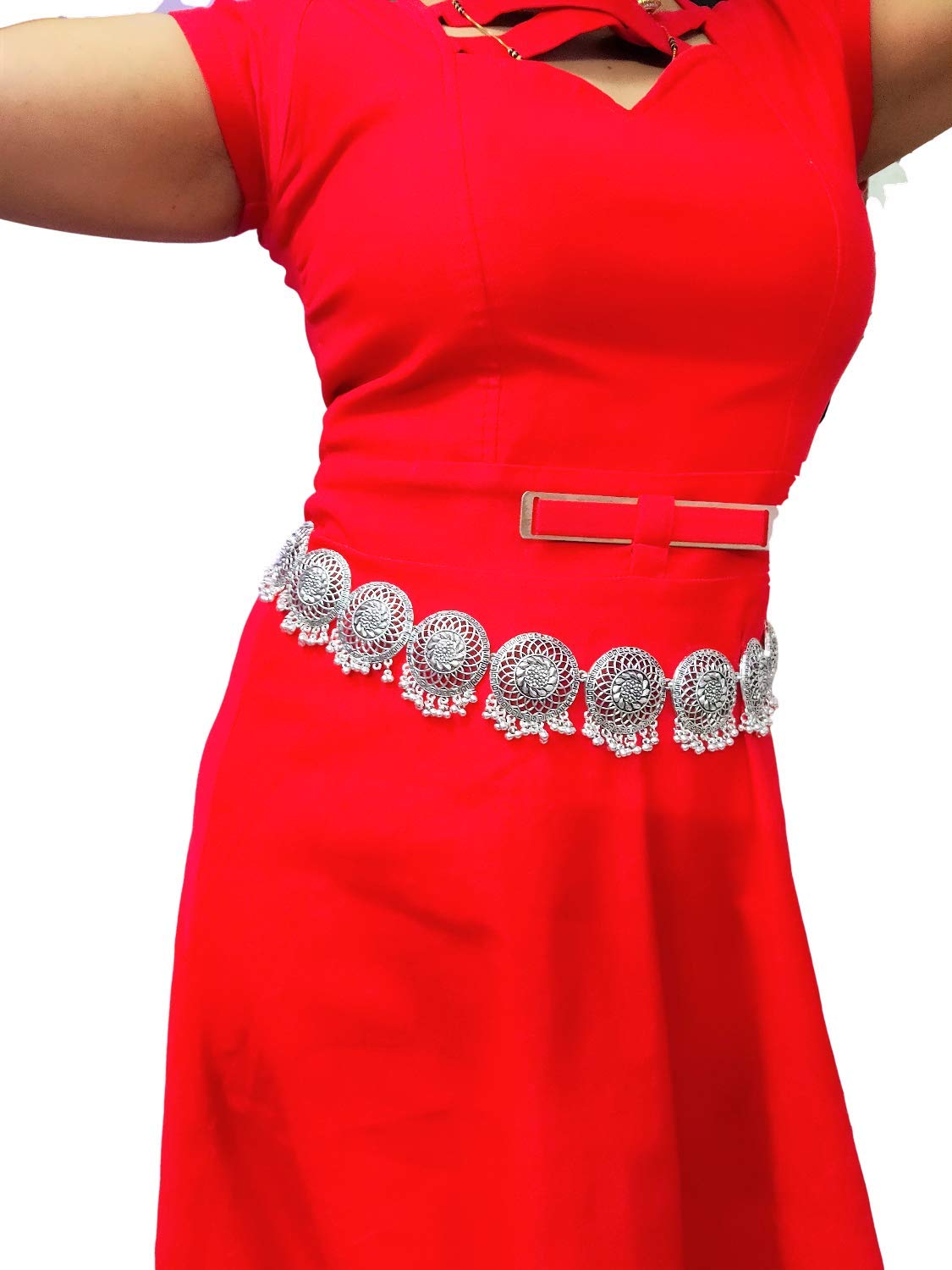 Oxidized Silver Kamarbandh Navratri Garba for Girls & Women-image-27