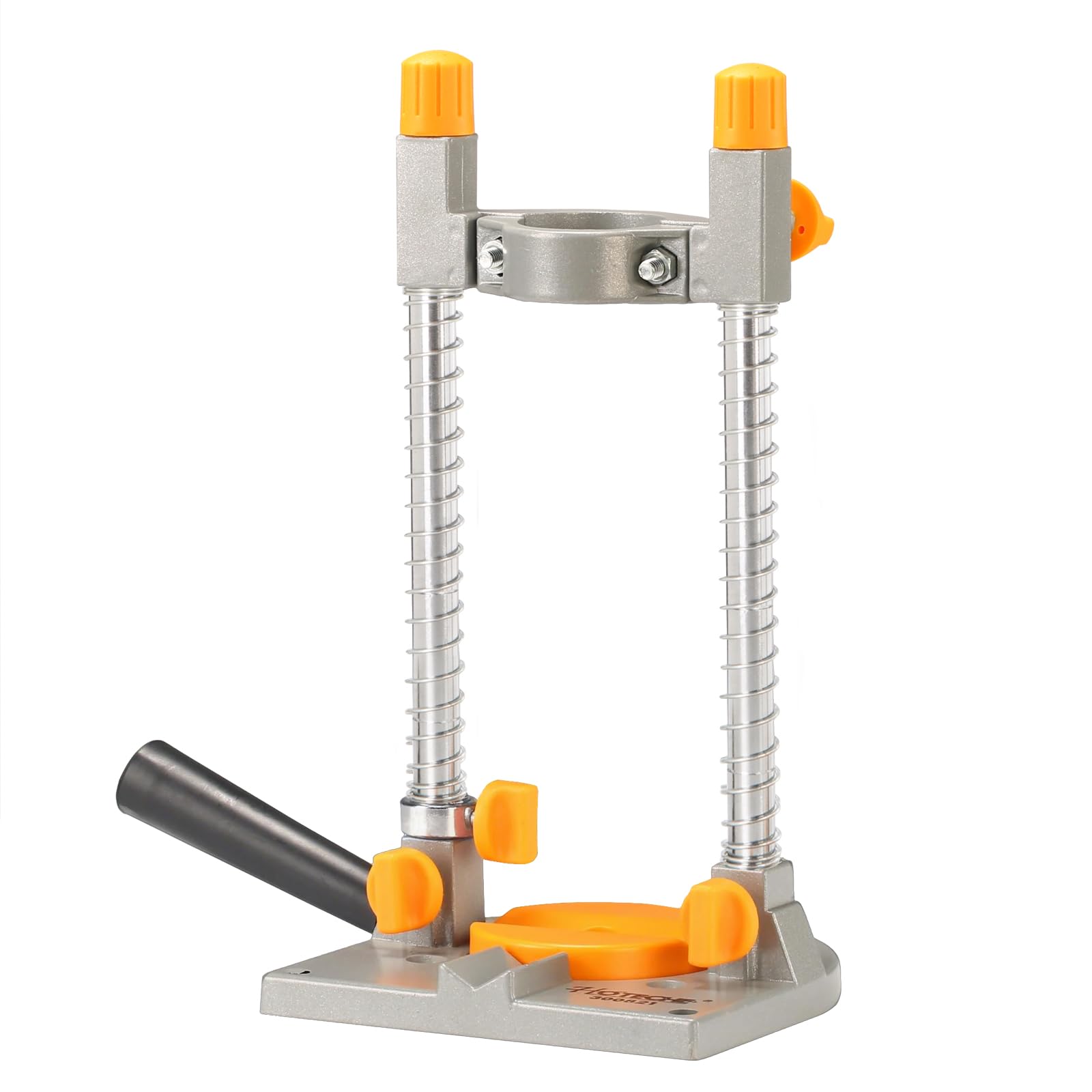 Hoteche 90 Degree Angle Wrench Stand for 43 mm Hand Drill, Aluminium Alloy, 1.1 kg, Drill Stand with Chrome Coating