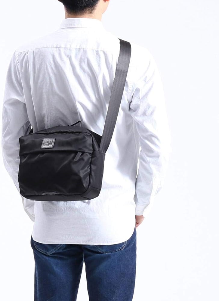[マンハッタンポーテージ ブラックレーベル] Manhattan Portage BLACK LABEL TWILL SHERMAN SQUARE  BAG ショルダーバッグ MP4029TWLBL ブラック
