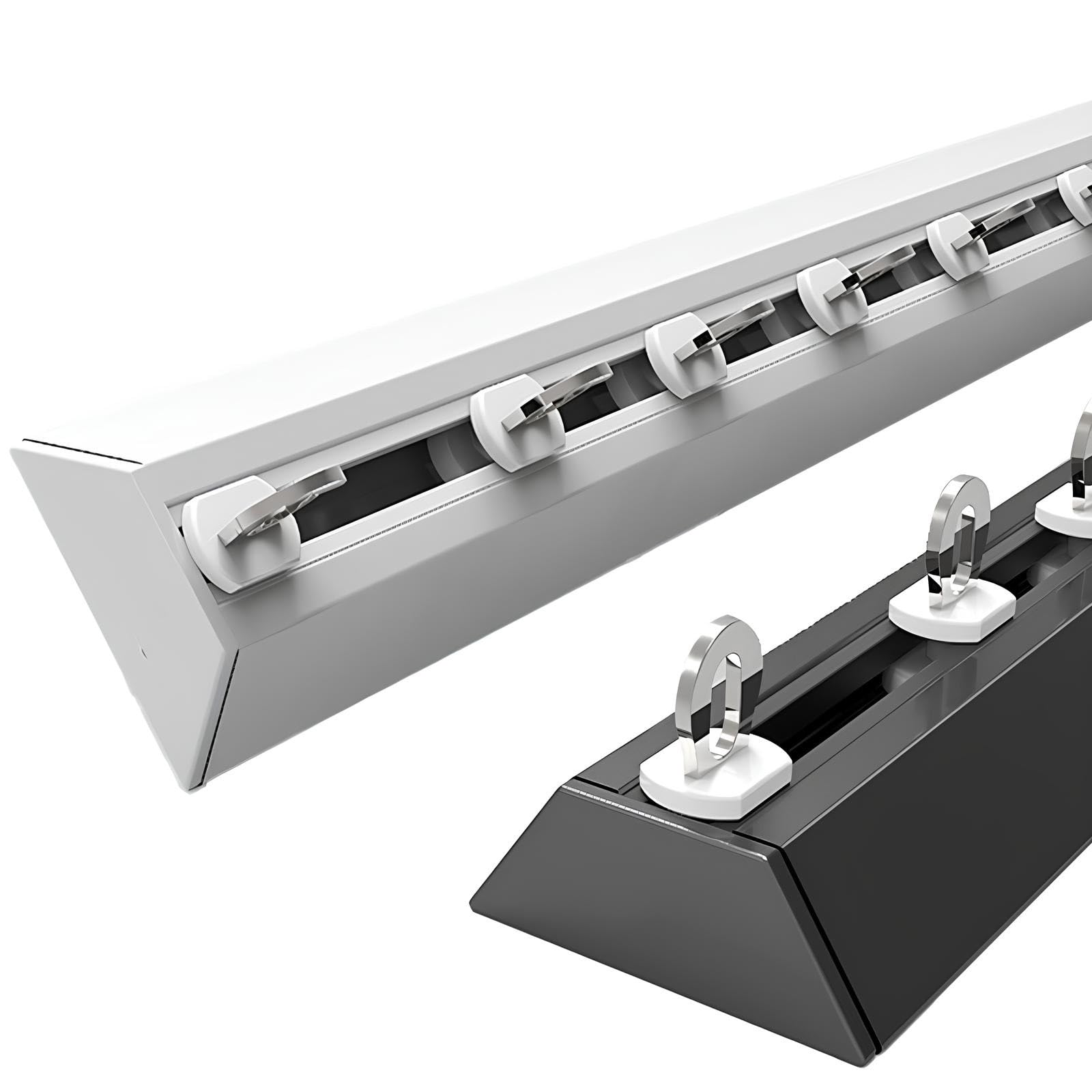 Riel de Techo Invisible Ultrafino para Cortinas, Sistema de riel Deslizante silencioso para Cortinas, Barra para Cortinas para divisores de ambientes, Sala de Estar, Dormitorio, f