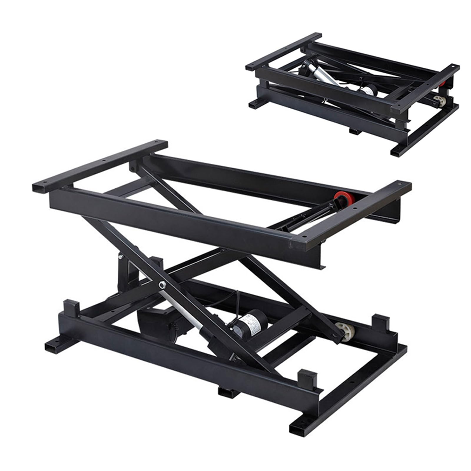 Plataforma Elevadora De Tijera Capacidad De 60kg︱Elevador De Tijera De Plataformade Plegable Ajustable En Altura 18-68cm︱Mesa Elevadora Estacionaria con Mando a Distancia Wired
