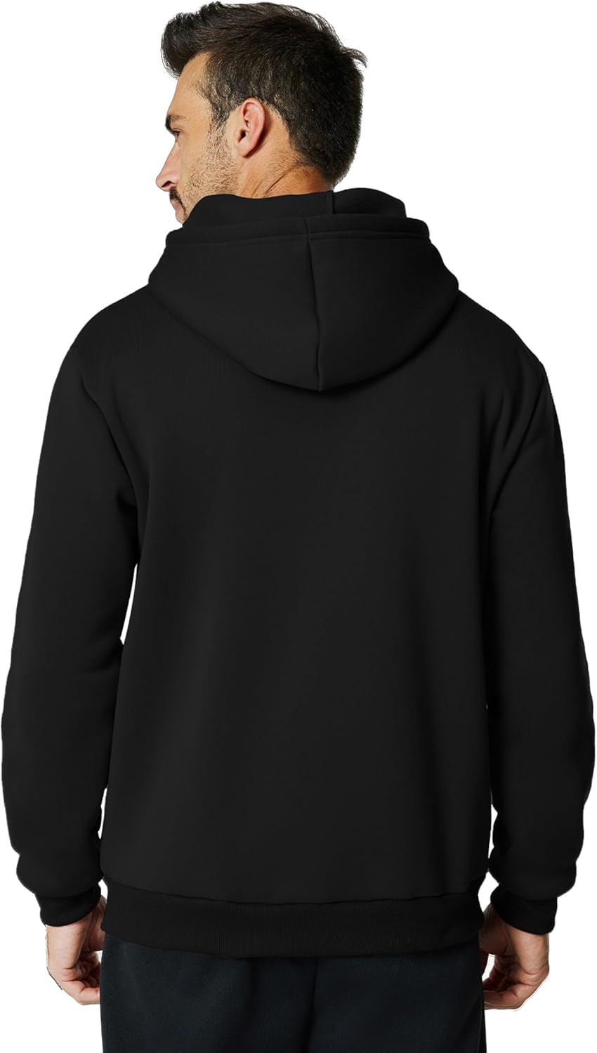 Mens Zip Up Hoodie Long Sleeve Fleece Casual Hooded Sweatshirts Athletic Full Zip Jacket with Pockets - Image 5