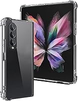 Vista 2 de UEEBAI Funda transparente para Samsung Galaxy Z Fold 4 5G, ligera, plegable, delgada, con absorción de golpes [anti-amarillo], funda protectora
