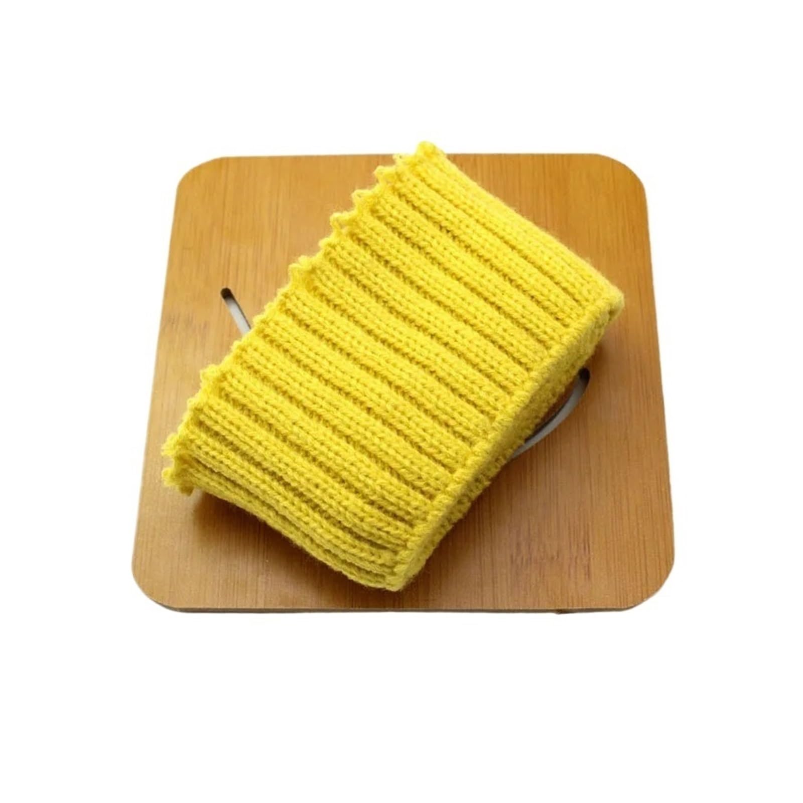 Ribbed Knit Cuff 7x75cm 1Pcs Rib Knit Fabric Making Cuffs on Sleeves Stretchy Sewing Accessories for Sweatshirt Bottom Collar(Yellow)