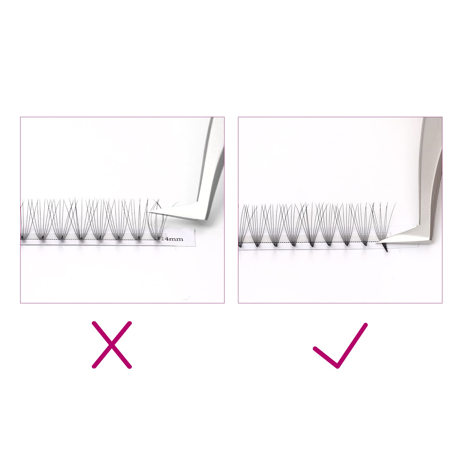 Volumen Ruso 10D 0.07mm C Curl 15mm Prefabricados Extensiones de Pestañas Volume Lashes Extension Ruso Pestañas — view 199