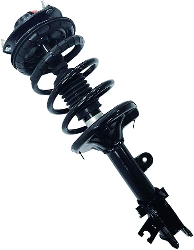 Shoxtec Reemplazo completo del puntal delantero izquierdo para 2005-2009 Hyundai Tucson 2005-2010 KIA Sportage Conjunto de muelles helicoidales Kits