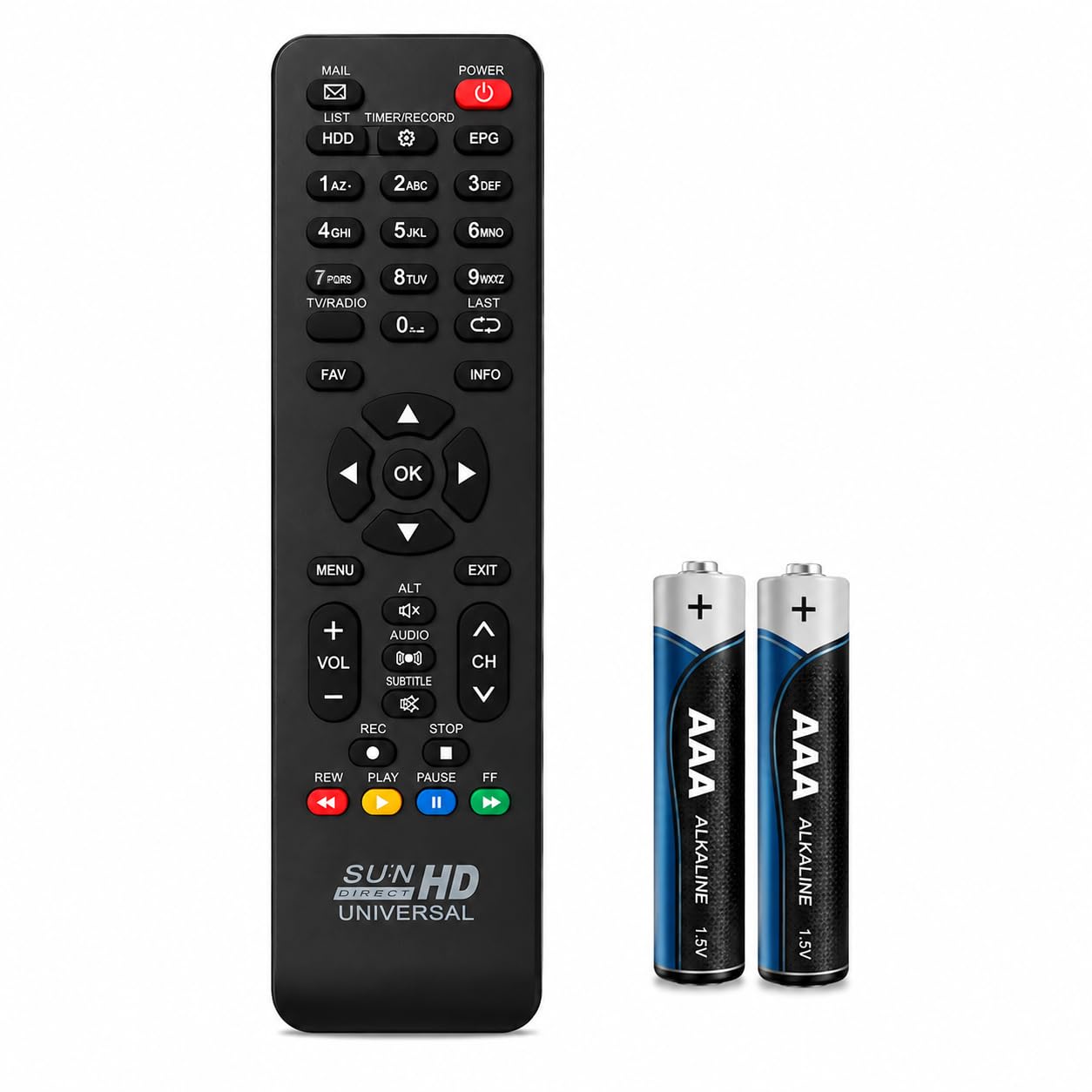 Universal DTH Remote Control for Sun HD Direct Set Top Box | No Programming Required | Ready to Use-picture-19