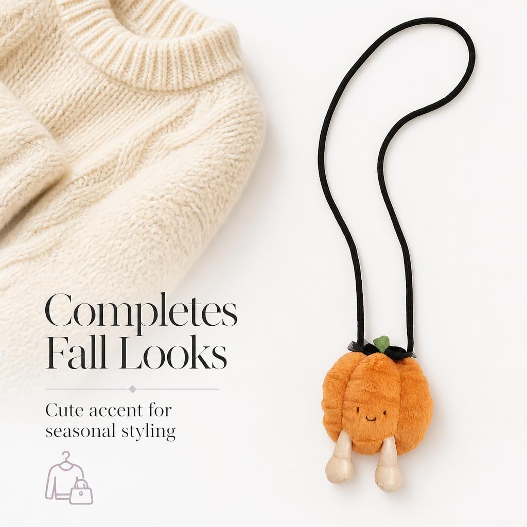 Mud Pie Halloween Pumpkin Plush Purses, Bags, Giftable Accessory, Everyday Carry, Gift Idea, Holiday Accessory, Thoughtful Gift