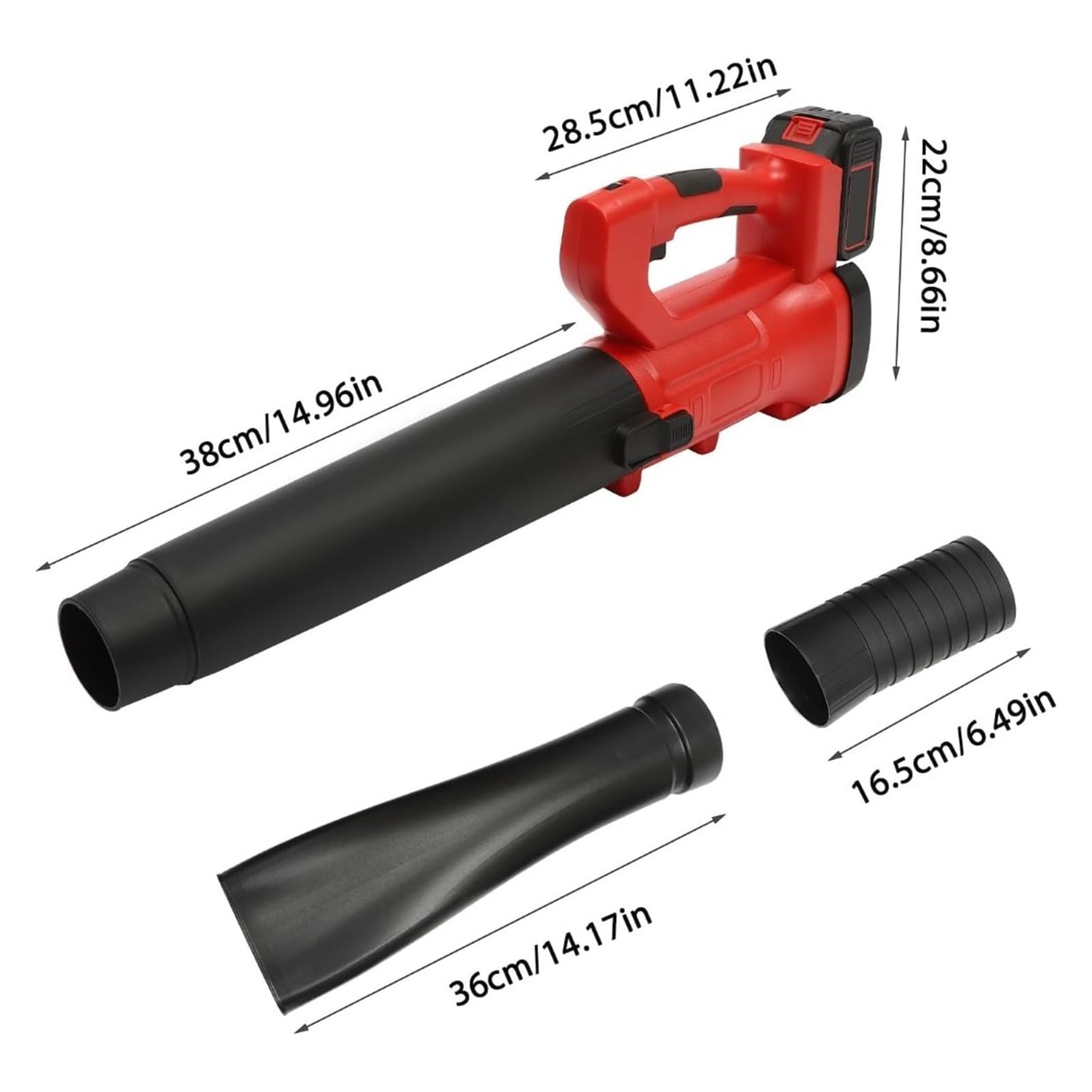 Soffiatore per foglie, Soffiatore for foglie a batteria, spazzaneve elettrico, leggero