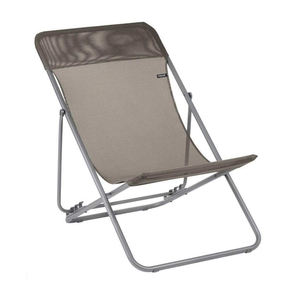 Lafuma Mobilier Maxi Lettino Grafite-Antracite Sedia regolabile leggera e stabile