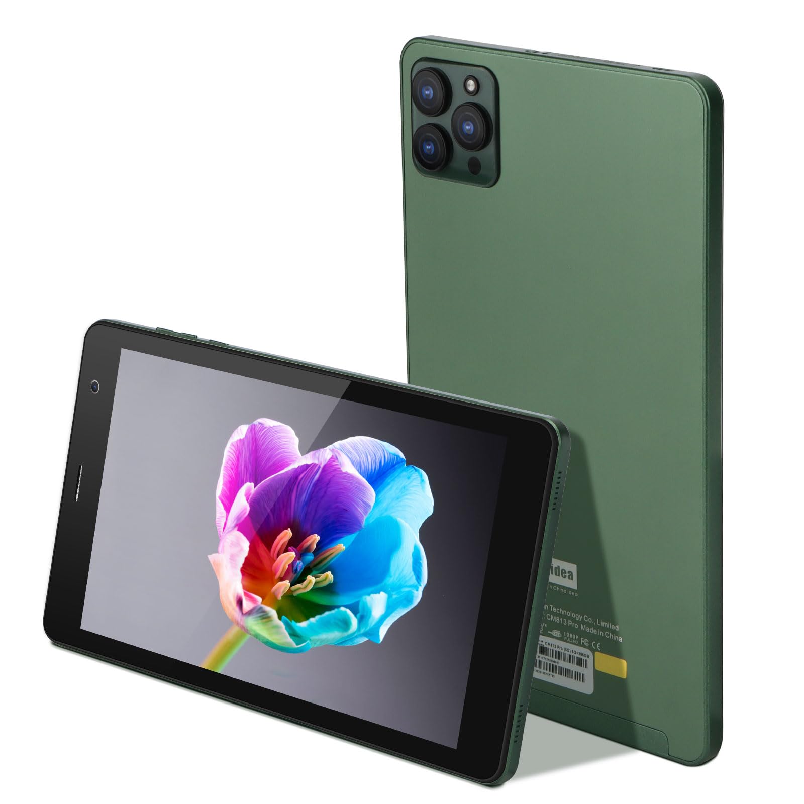 8 Inches Tablet, Android 12 Quad Core Processor 6GB RAM 256GB ROM Large Capacity Dual Cameras 1280 * 800 IPS HD Screen Cheap Tablet For Adults(Green)