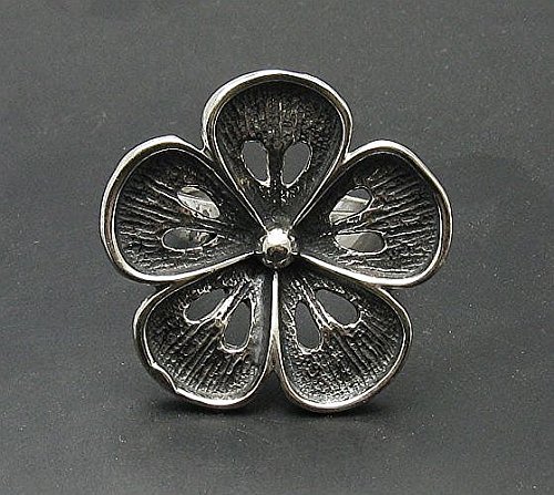 Bague en argent Fleur 925 massif Empress | Bijou d'exception durable - 5
