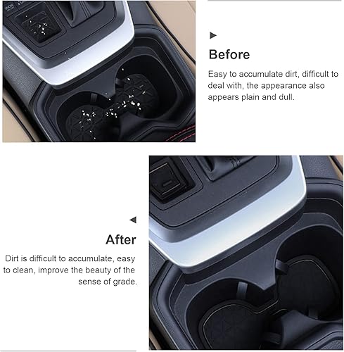 Miniatura 5 de BIXUAN RAV4 - Accesorios de forro de ajuste personalizado para 2019 2020 2021 2022 Tooyta RAV4 - Alfombrilla de goma antideslizante para portavasos