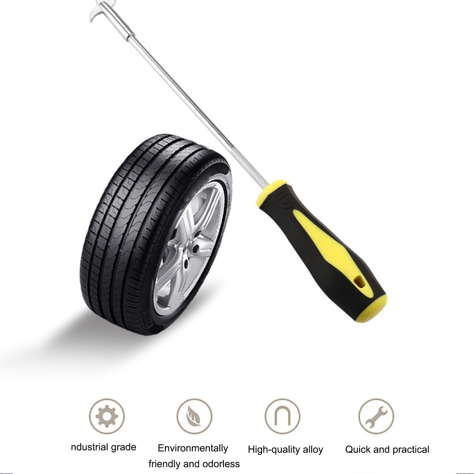 Crochet de Nettoyage des Cailloux pour Pneu - Crochet d'enlèvement des Cailloux pour Roue | Outil de Nettoyage du Gravier pour Roues d'Auto, Camion et Camping-Car, avec Fournitures